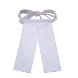 Blessing Simple Lawyer Band Collar Court Ties White