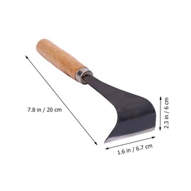 Uonlytech Bark Spud Debarking Tool Log Peeler Debarker Tree Stripping Cutting Tool Draw Shave Knives Crack Weeder for Patio Lawn Yard Garden Woodworking Hand Tool
