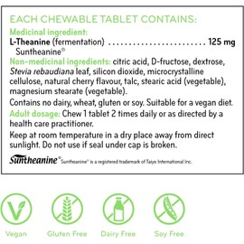 SISU SISU Stress Rescue L-Theanine Chewable Tablet, 30 Count (Pack of 1)