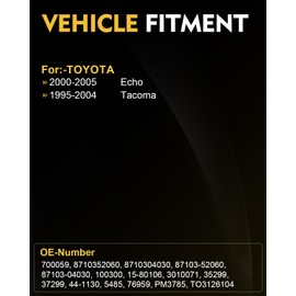 AATEE 700059 HVAC Heater Blower Motor Assembly for:-Toyota Echo 2000 2001 2002 2003 2004 2005, Tacoma 1995 1996 1997 1998 1999 2000 2001 2002 2003 2004, Replace# 8710352060 35299