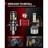 Torchbeam 2026 H4 75000LM LED Upgrade Bulb Bulbs, 6500K Cool