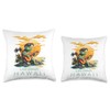 Cute Tropical Ewa Beach Hawaii Sea Turtle Souvenir Throw Pillow