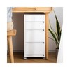 Lumina D Interior Multi-Home Office 4-tier Mobile Desk chest of drawers