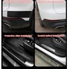 Qirc Car Door Sill Strips Carbon Fibre Car Scratch Protection