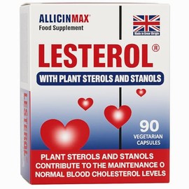Alllicin-Max Lesterol | Plant Sterols Stanols & Garlic | 90 Capsules