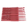 9Pcs Crochet Hook Set Aluminum Body Silicone Wrapped Handle 2