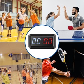 PELLOR Sports Scoreboard Football Portable Scoreboard, LED Scoreboard Electronic 0-99 with Remote Control for Basketball, Badminton, Volleyball, Tennis, Baseball for Indoor and Outdoor Competitions