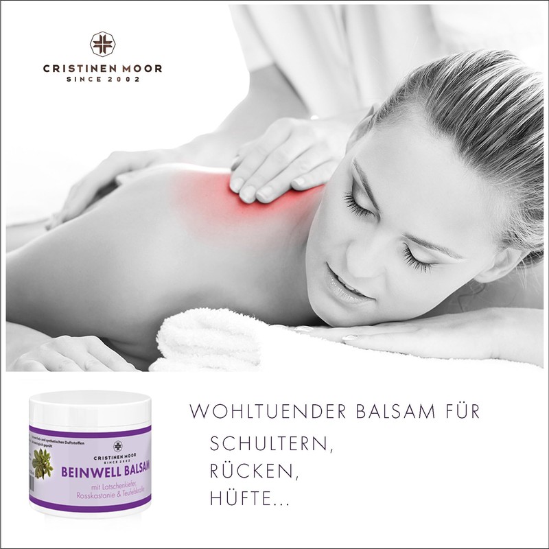 CristinenMoor Comfrey Balm 200 ml with 100% Natural Comfrey Extract,