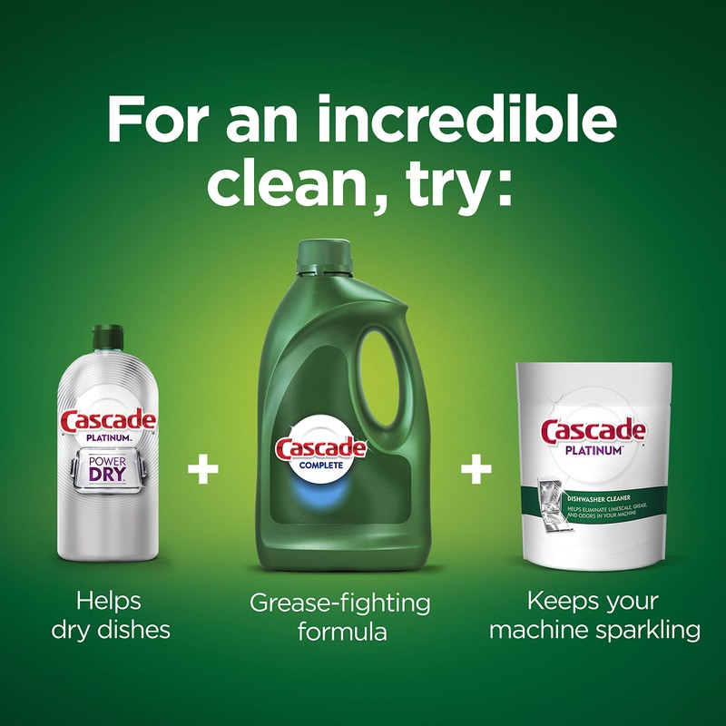Cascade Complete Gel Dishwasher Detergent, Fresh, 75 oz (Packaging May
