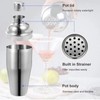 6Pcs Bartender Kit Stainless Steel Cocktail Shaker Mixing Stick Bar