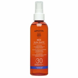 Apivita Bee Sun Safe Satin Touch Body Oil for Tanning & Silky Feeling SPF30, 200ml