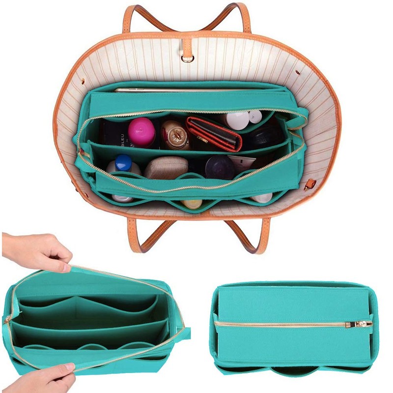 APSOONSELL Felt Bag Organizer Bag in Bag Insert Lightweight Freestanding
