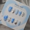 Blue Dot Angel [Handmade Nail Tip] Emily Nail - Short