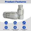 SINOCMP Flat Face Hydraulic Quick Connect Couplers/Couplings with Dust Caps