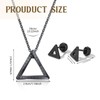 XSDSLS Vikings Triangles Jewellery for Men Stainless Steel Triangle Necklace
