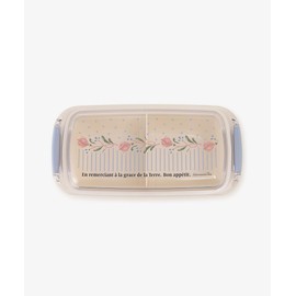 Afternoon Tea Living JD56 Elitage Fleur Antibacterial 2-Point Lockable Lunch Box, Off-White