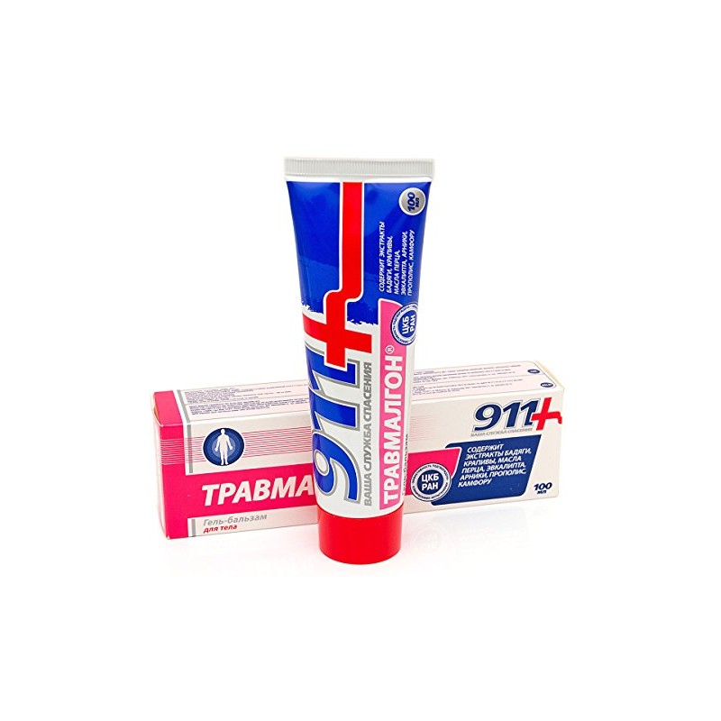 911 TRAVMALGON gel-balm massage for back pain 100ml