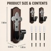 Wooden Tool Holder for Wall, Vertical Long Instrument Hangers Wall