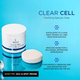 Image Skincare, Clear Cell Almohadillas Aclaradoras Salicíli                                                                                          