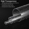 TA-VIGOR Acrylic Pipe Clear Rigid Round Tube 41mm ID 45mm