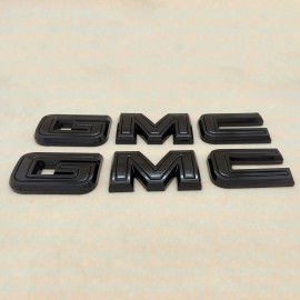 GMC Overlay Front Rear Emblem Gloss kit For 2019 - 2024 GMC Sierra 1500 2500 3500 HD
