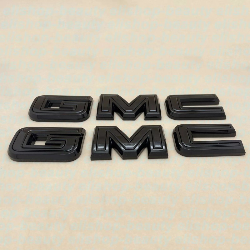 GMC Overlay Front Rear Emblem Gloss kit For 2019 -