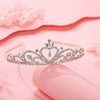 Lovelyshop Princesa Tiara de Boda de Diamantes de Imitación-Oro Rosa