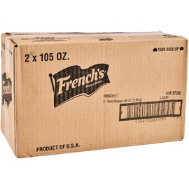 French's Honey Mustard, 105 oz (Pack of 2) - Two 105 Ounce Containers of Honey Mustard Dipping Sauce, Best for Use on Sandwiches, Burgers, Sides and More