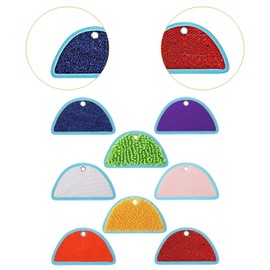 F Fityle 8x Assorted Textured Sensory Floor Tiles, Sensory Mini Mats Educational Toys, Textured Floor Mats for Kids