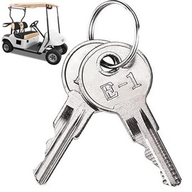 2 PCS Golf Cart Ignition Replacement Keys for EZGO 1982-up Electric and Gas, OEM# 17063-G1 605946 611282 606993 609680 609692