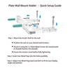 Acrylic Display Shelf with Adjustable Display Angles by Metal Silver