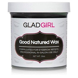 GladGirl® Good Natured Eyebrow Wax - 16 oz | Depilatory Body and Brow Wax | Soothing Azulen | For Professionals