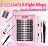 Lash Clusters Kit Cat Eye Eyelash Extensions Kit Wispy Fairy