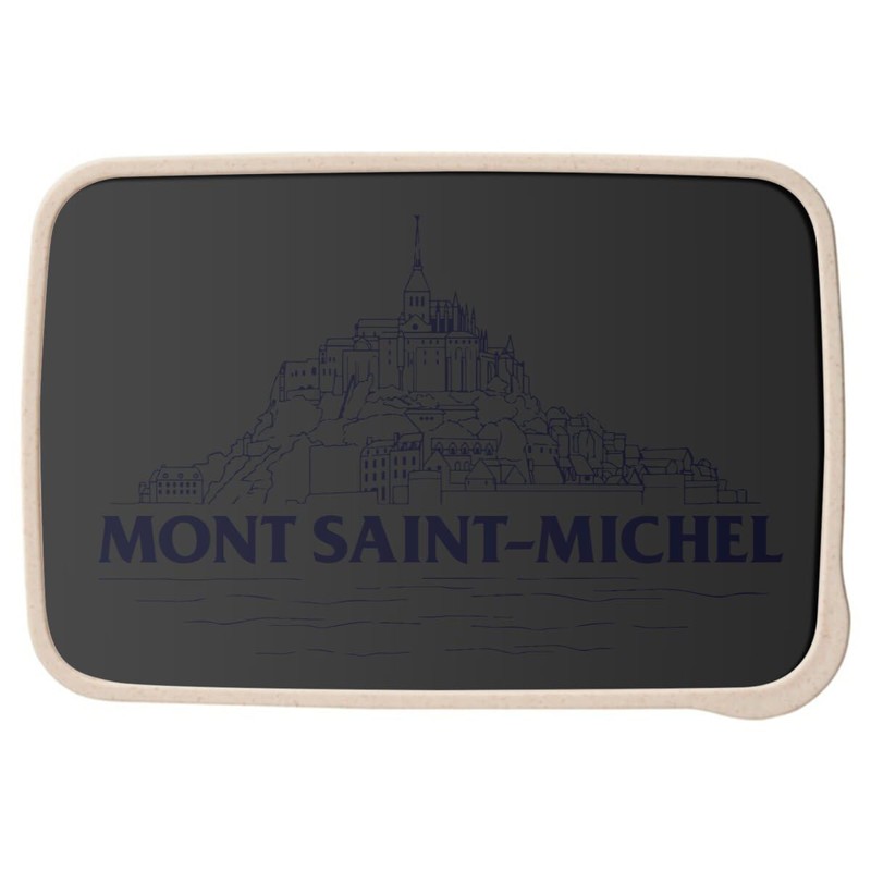 Fabulous Lunch Box with Cutlery Black - Mont Saint Michel
