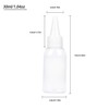 TRENDBOX 1oz / 30ml Plastic Bottle Pointed Mouth Top Cap