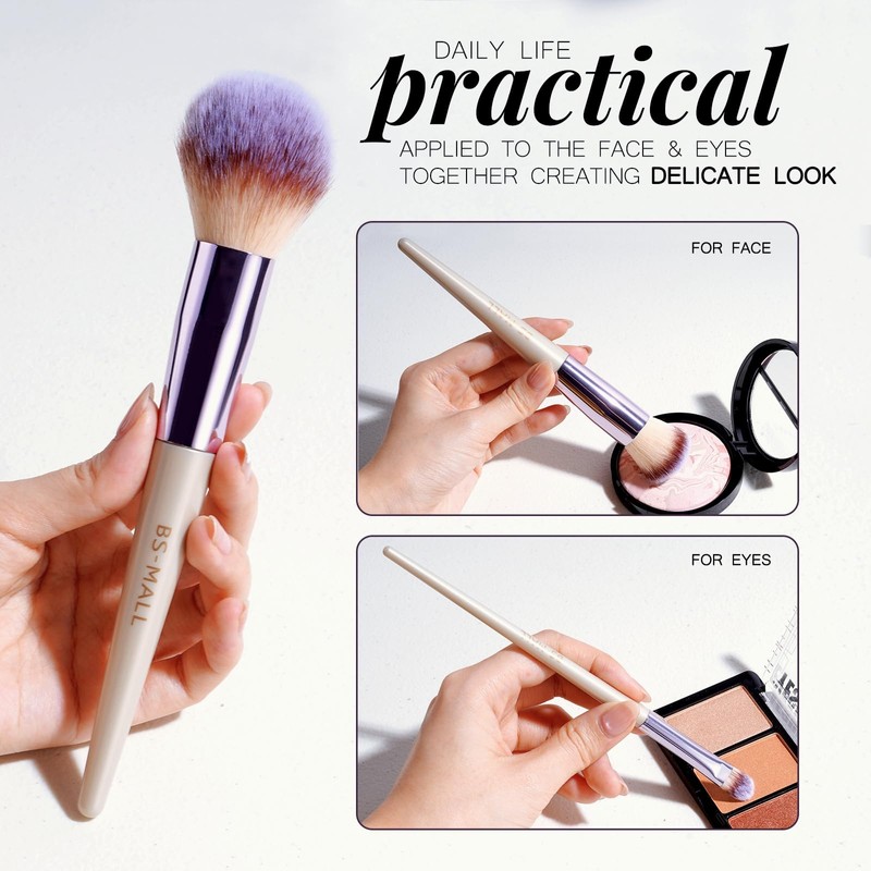 BS-MALL Makeup Brush Set 18 Pcs Premium Synthetic Foundation Powder