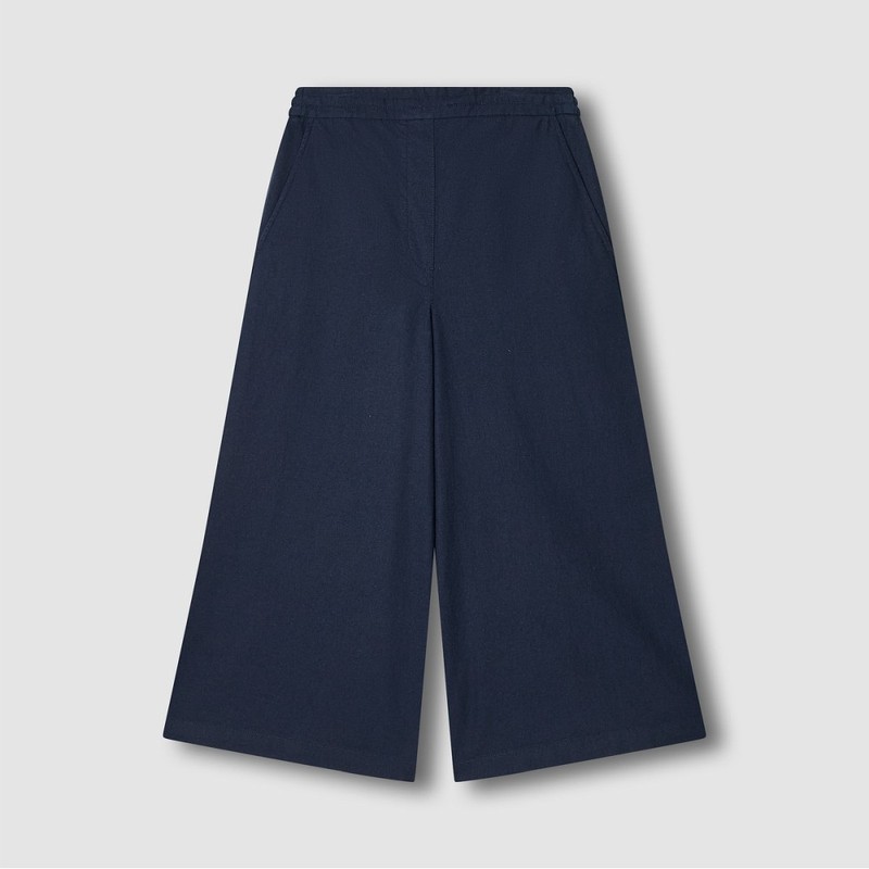 jaju [JAJU] Delicate Linen Blended Culottes Pants (Choose 1 of