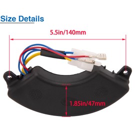 VQL AVR Automatic Voltage Regulator Rectifier for BlackMax 5KW 5.5KW 6KW 6.5KW 7KW 7.5KW 8KW Generator AVR With Carbon Brush Alternator