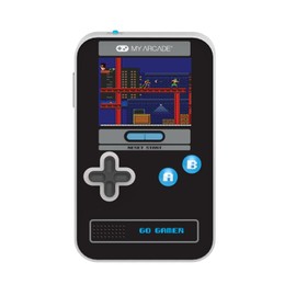 My Arcade Go Gamer Classic-Blue: Portable Electronic Game Console with 300 Games, Full Color 2.5" Screen- Fun for The Entire Family (DGUN-3913)