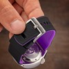 BARTON WATCH BANDS 20mm Black/Purple - Elite Silicone Watch Bands