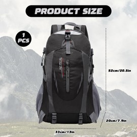 40L Foldable Waterproof Hiking Backpack for Men and Women - Lightweight Sports Backpack for Trekking and Travel