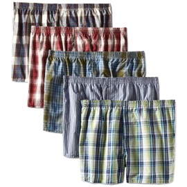 Fruit of the Loom Men's Assorted Low Rise Boxer - Colors May Vary, Assorted, XX-Large(Pack of 5)