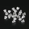 KAUNTY Silicone Clear Earring Backs, 200 PCS Bullet Clutch Safety