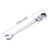 sourcing map 7/16 Inch Flex-Head Ratcheting Combination Wrench SAE 72