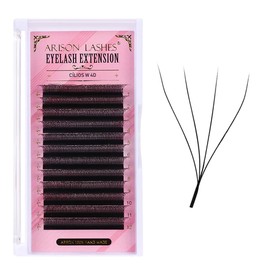 YY Eyelash Extensions Supplies Y Lash 4D Premade Fans 0.07D Curl Volume Lash Extensions Easy Fanning Lashes Matte Black Volume Eyelash Extensions(0.07D-12mm)