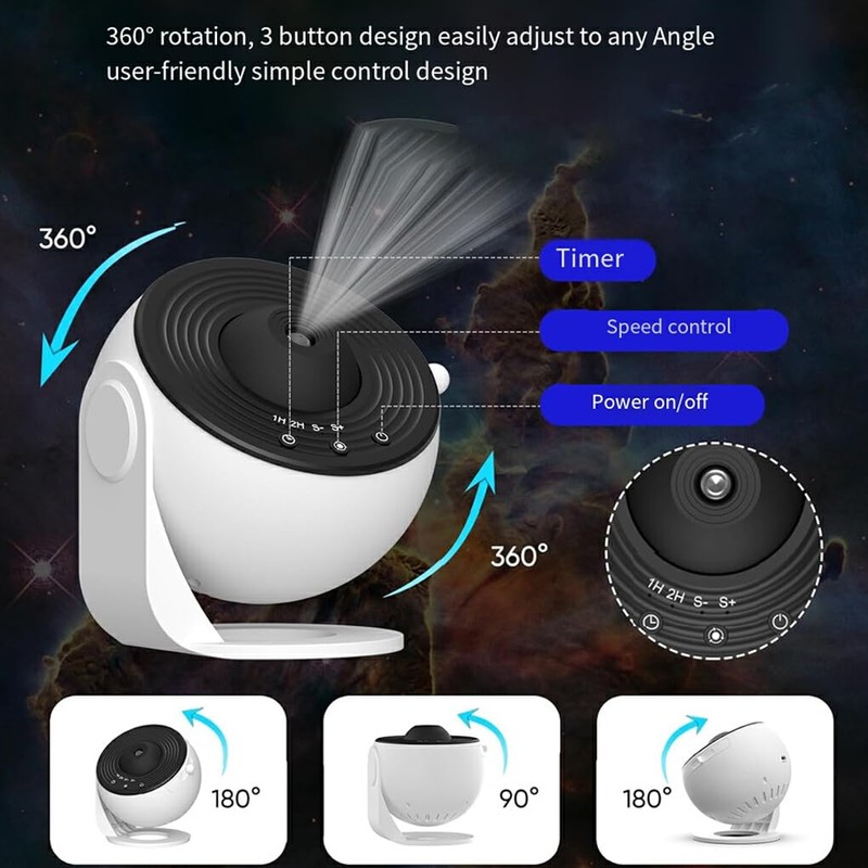 AIXXCUVQ Adjustable Star Projector for Bedroom Relaxing Night Lights Bedroom