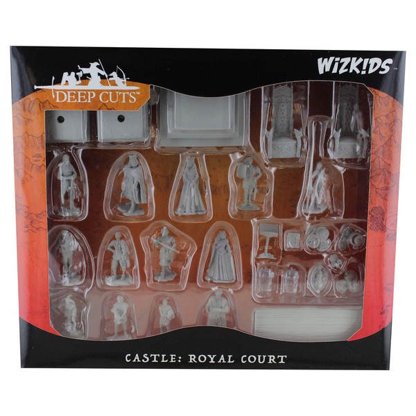 Wizkids Deepcuts Unpainted Miniatures: Towns People: Castle I