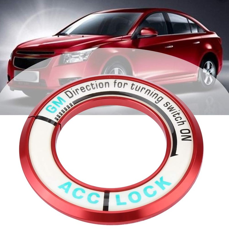 KIMISS Car Luminous Ignition Switch Ring Key Hole Cover Trim