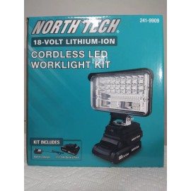 North Tech 18-Volt Cordless LED Work Light Kit