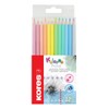 Kores - Kolores Pastel: 12 Colouring Pencils in Assorted Pastel
